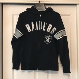 Raiders zip up hoodie